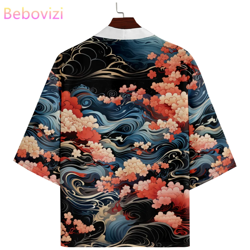 

Женское и мужское кимоно, летнее пляжное кимоно в японском стиле, юката, хаори, размеры до 6XL, 5XL, 4XL
