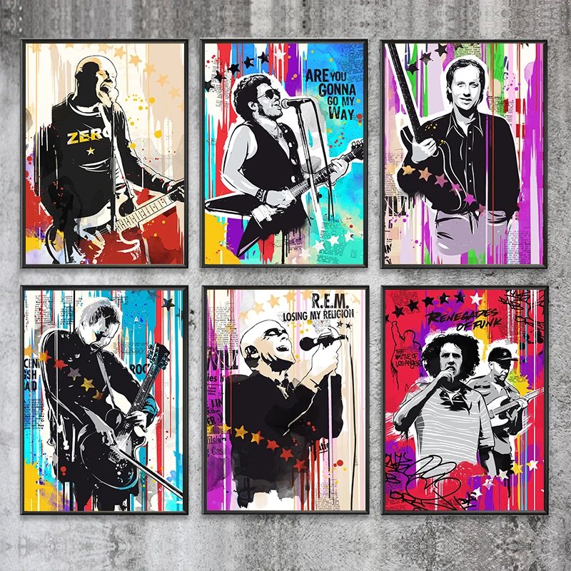 Pop Art Star Wall Art Canvas Painting Posters Rock Music Picture Graffiti Portrait Prints for Bedroom Office Home Decor Cuadros
Pop Art Star Wall Art Canvas Painting Posters Rock Music Picture Graffiti Portrait Prints for Bedroom Office Home Decor Cuadros