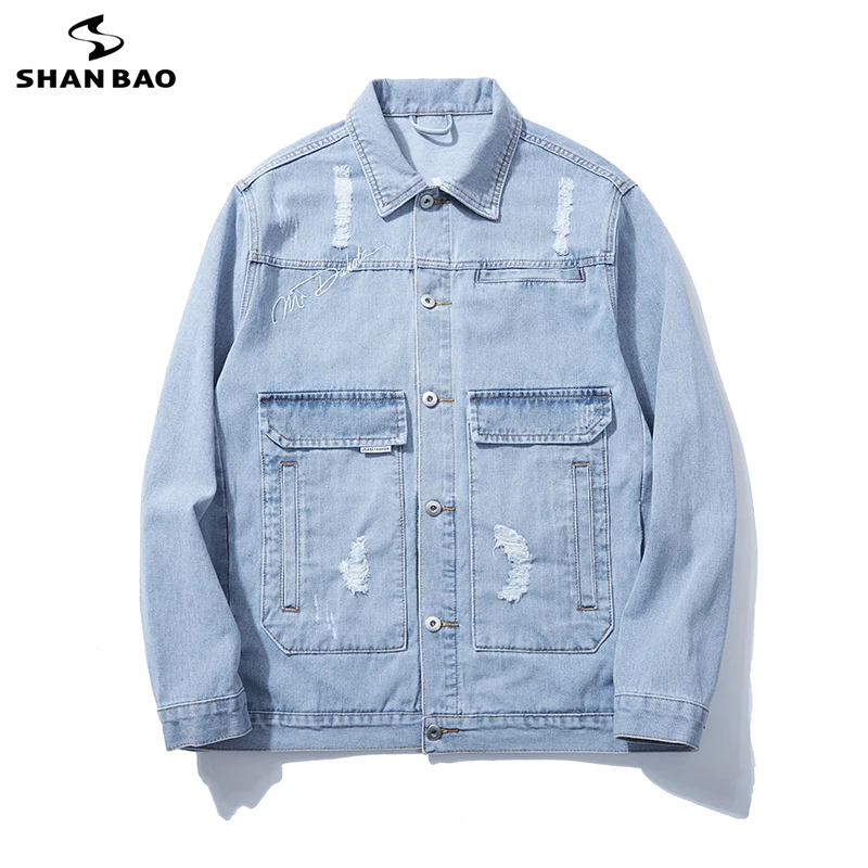 5XL 6XL 7XL 8XL 9XL 10XL Men's Light Blue Denim Jacket Spring Spring Autumn Brand High Quality Fashion Embroidered Lapel Jacket
5XL 6XL 7XL 8XL 9XL 10XL Men's Light Blue Denim Jacket Spring Spring Autumn Brand High Quality Fashion Embroidered Lapel Jacket