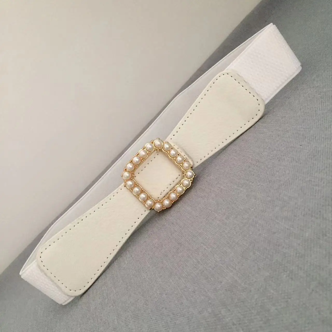 Square Pearl Buckle Belt Korean Version Simple Elastic Elastic Waist Seal Female Decorative Dress Waist Chain Belt Female A3365
Square Pearl Buckle Belt Korean Version Simple Elastic Elastic Waist Seal Female Decorative Dress Waist Chain Belt Female A3365