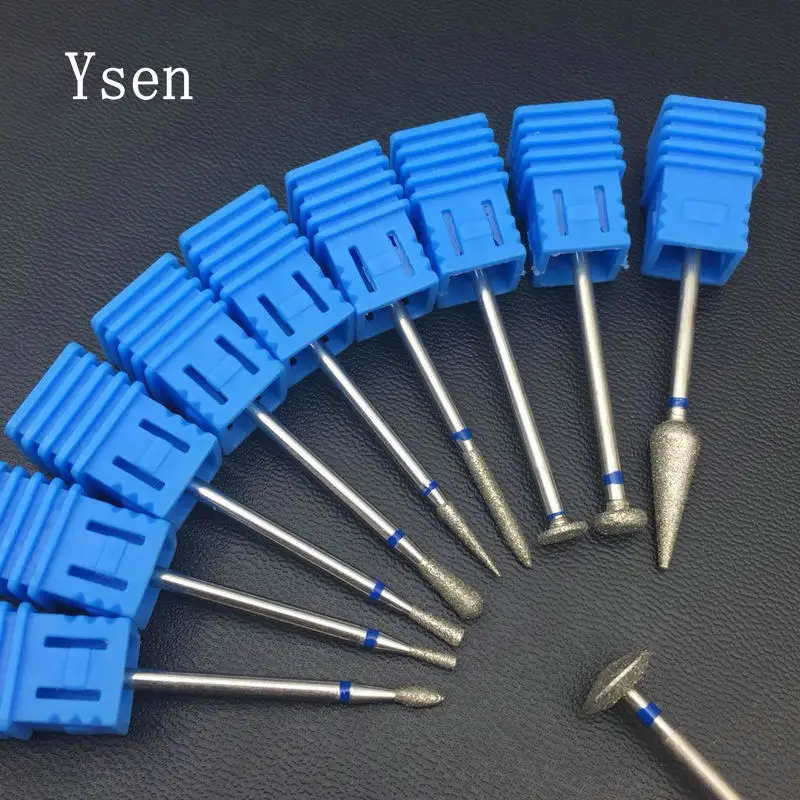 

10 Type Round Diamond Nail Drill Bits Rotary Drill For Manicure Electric Machine Accessories Nail Files Cutter Tools