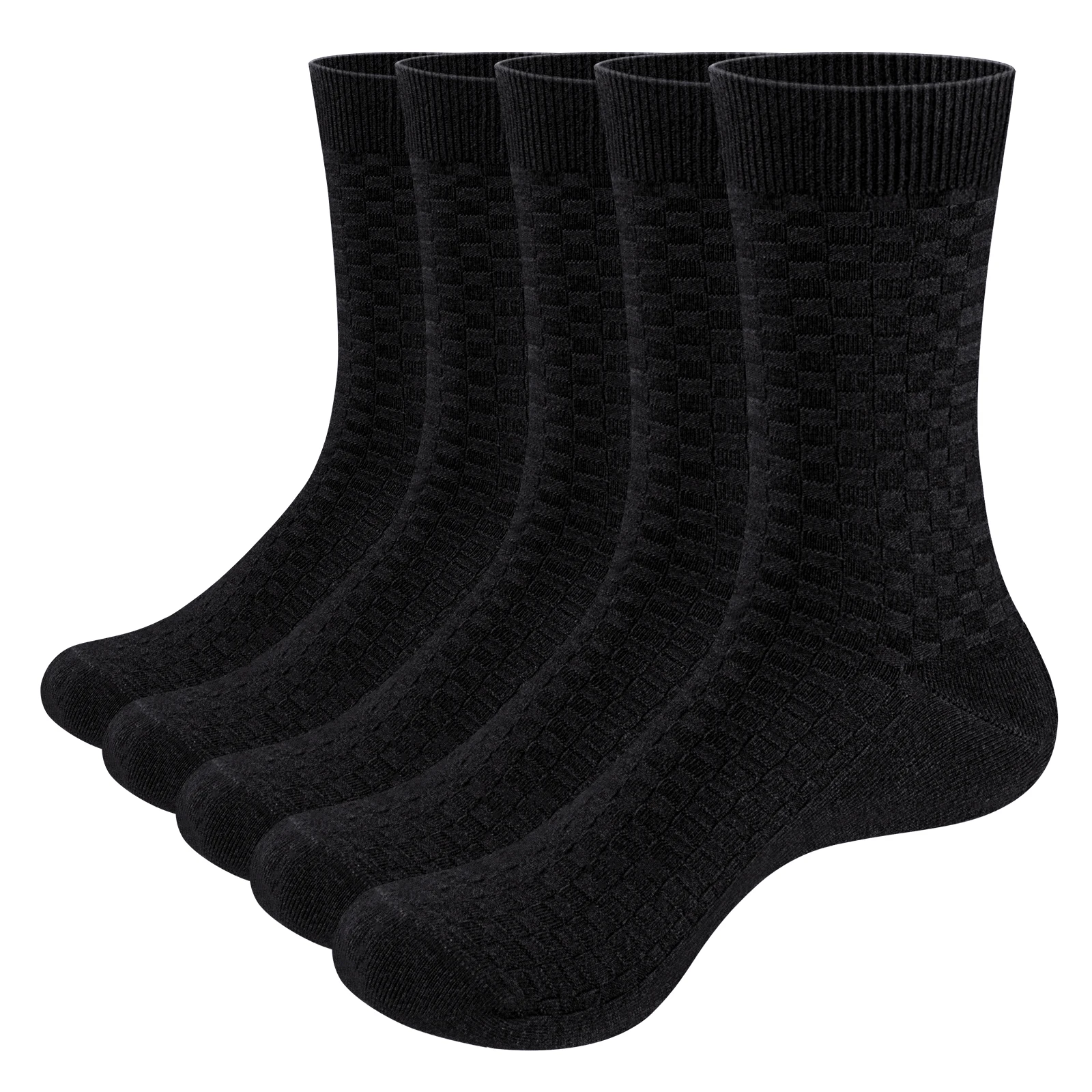 

YUEDGE Men’s Socks Quality Cotton Plain Thin Breathable Everyday Socks Soft Comfort Business Dress Socks Size 37-46.5Pairs/Pack