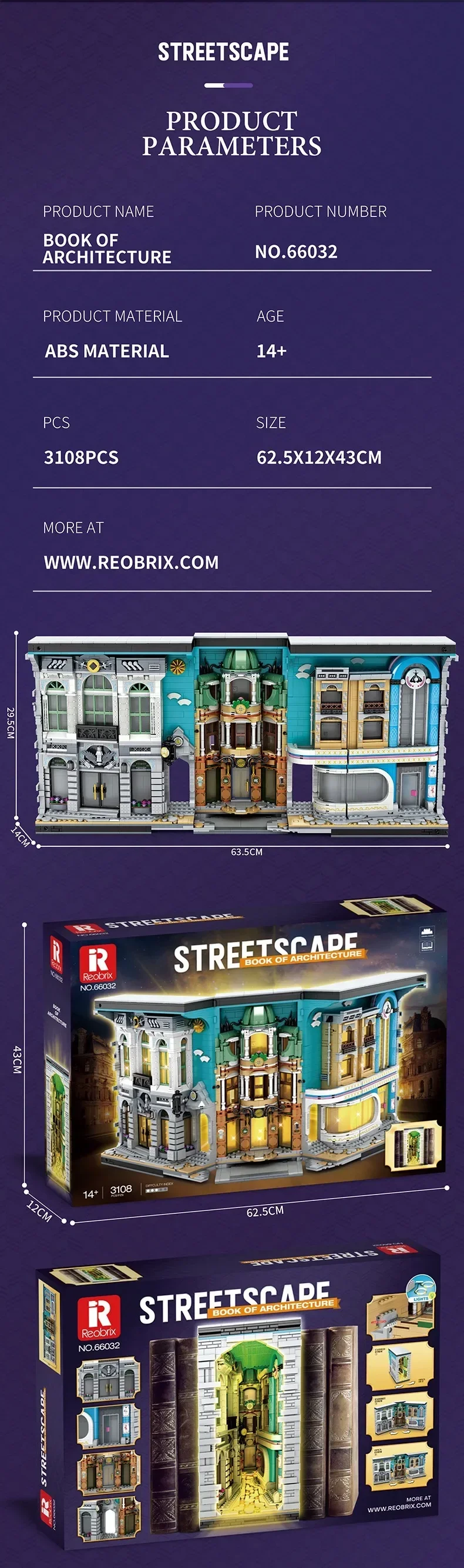 3108PCS Street View Book of Architecture Building Blocks Creative Expert City Magic World Model Bricks Toy For Children Gift MOC 3108PCS Street View Book of Architecture Building Blocks Creative Expert City Magic World Model Bricks Toy For Children Gift MOC