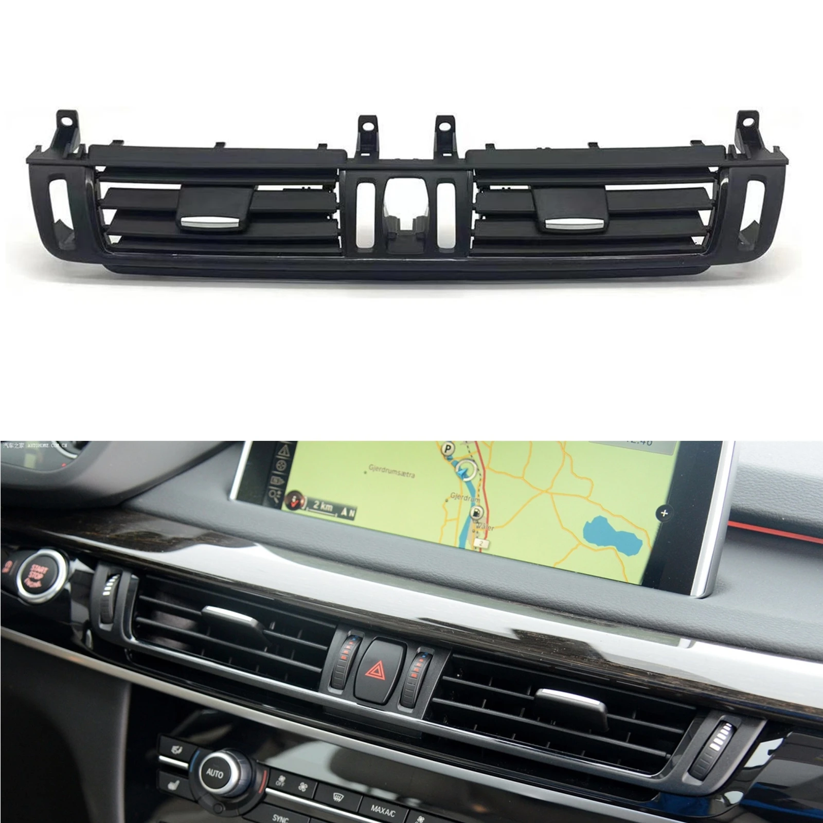 

Решетка для вентиляционного отверстия передней панели автомобиля, решетка для кондиционирования панели, решетка для BMW X5 F15/X6 F16 X5M F85/X6M F86 2014-2018