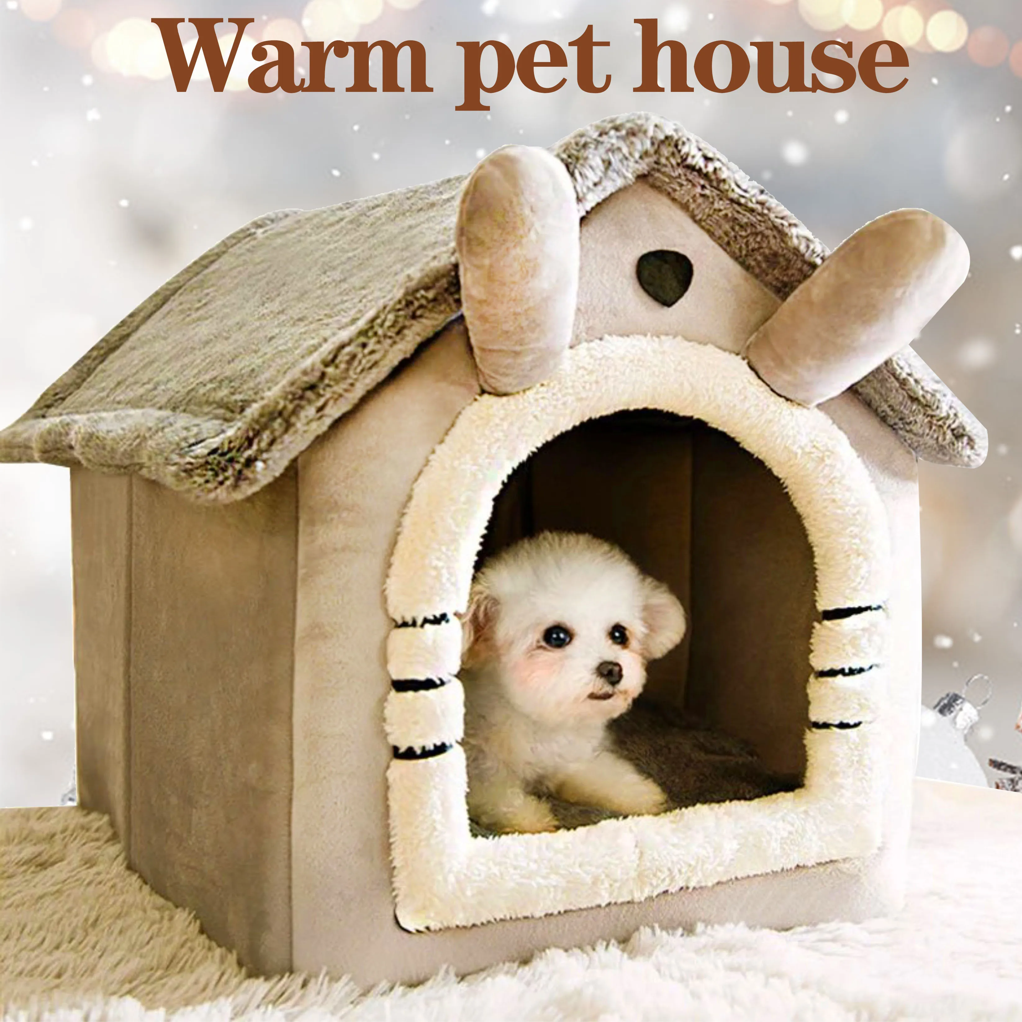 Dog Bed Pet Deluxe plus cotton House Winter warm and comfortable Hardy Puppy Kitten House Dog bed sofa Dog kennel Dog accessorie
Dog Bed Pet Deluxe plus cotton House Winter warm and comfortable Hardy Puppy Kitten House Dog bed sofa Dog kennel Dog accessorie
