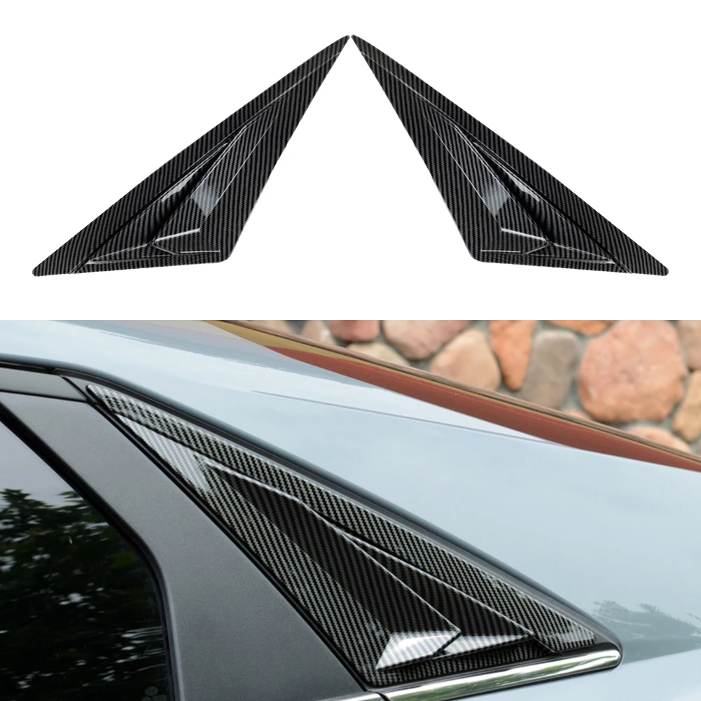 

1 Pair ABS Left & Right Side Vent Window Louver Shutter Trim Scoop Cover Frame Fit for Hyundai Elantra Sedan 2021 2022 2023 2024