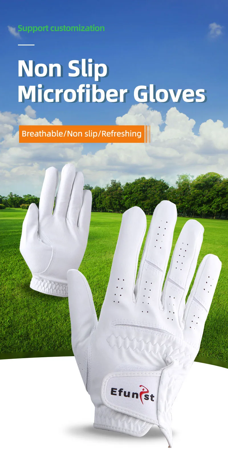 Golf Gloves Men's Glove Left/Right Hand Soft white Dark Grey 2 color particles Breathable Namib Swing Putting Training Gloves Golf Gloves Men's Glove Left/Right Hand Soft white Dark Grey 2 color particles Breathable Namib Swing Putting Training Gloves