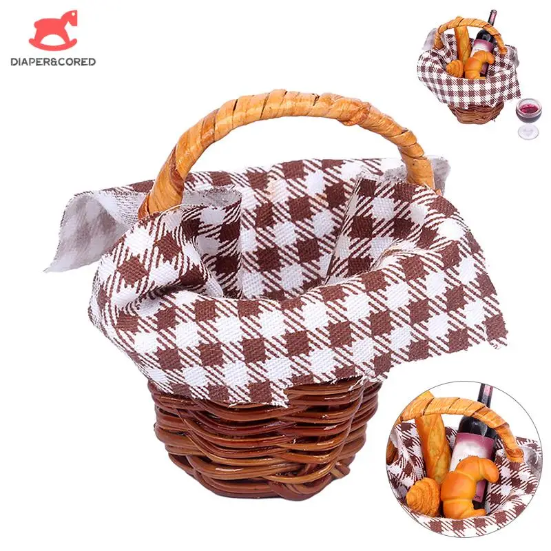 1Set Dollhouse Miniature Picnic Basket Set Bread Basket Fabric Picnic Basket Kitchen Model Decor Toy Doll House Food Accessories
1Set Dollhouse Miniature Picnic Basket Set Bread Basket Fabric Picnic Basket Kitchen Model Decor Toy Doll House Food Accessories
