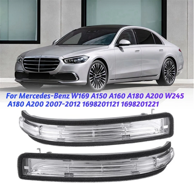 1Pair Car Rearview Mirror Turn Signal Indicator Light For Mercedes Benz A B-Class W169 W245 07-11 1698201121 A1698201221
1Pair Car Rearview Mirror Turn Signal Indicator Light For Mercedes Benz A B-Class W169 W245 07-11 1698201121 A1698201221