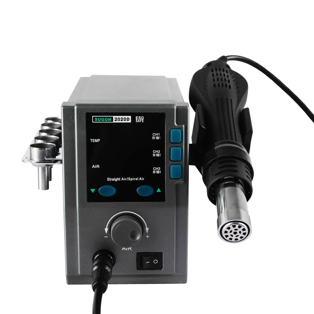 Hot Sale SUGON Heat Gun 2020D 750W Soft Wind Digital SMD Hot Air Gun For Mobile Phone Repair
Hot Sale SUGON Heat Gun 2020D 750W Soft Wind Digital SMD Hot Air Gun For Mobile Phone Repair