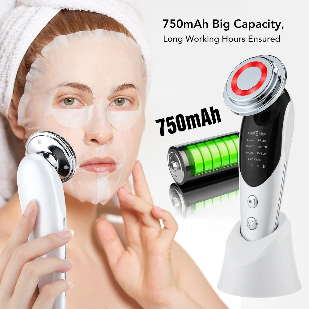 

7 in 1 EMS Face Lift Device Microcurrent Skin Rejuvenation Facial Massager Skin Tightening Anti Aging Wrinkle Skin Beauty Device