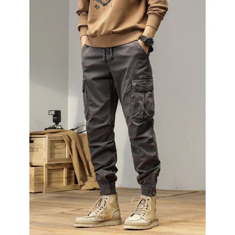 2023 New Multi-Pockets Spring Summer Cargo Pants Men Streetwear Zipper Leg Skinny Work Joggers Cotton Casual Tactical Trousers
2023 New Multi-Pockets Spring Summer Cargo Pants Men Streetwear Zipper Leg Skinny Work Joggers Cotton Casual Tactical Trousers