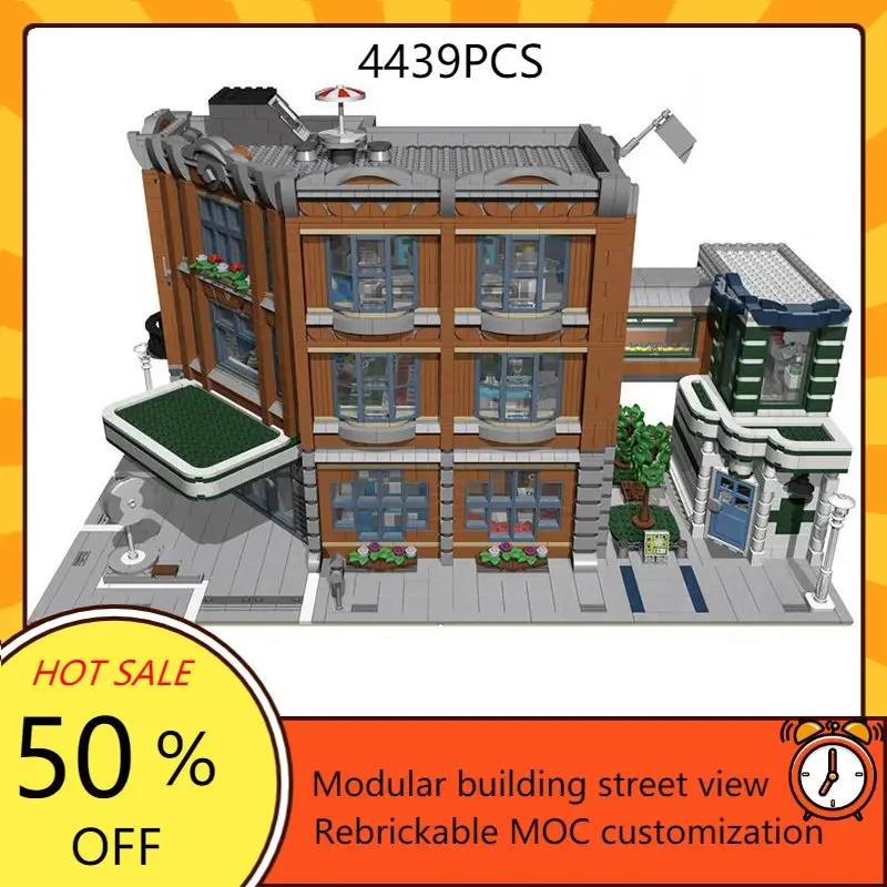 HOSPITAL Corner Garage Modular MOC Creative street view Model Building Blocks Architecture Education Assembly Model Toys Gifts
HOSPITAL Corner Garage Modular MOC Creative street view Model Building Blocks Architecture Education Assembly Model Toys Gifts
