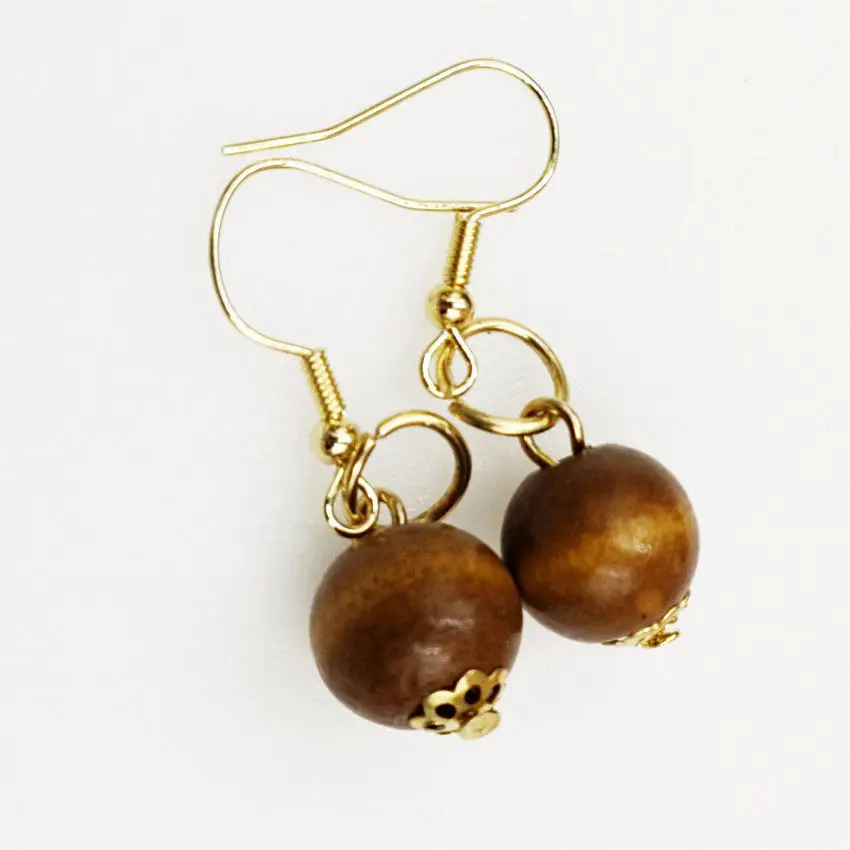 Vintage Personalized Handmade DIY Wood Beaded Earrings Short Earrings Banquet Jewelry Accessories Gift
Vintage Personalized Handmade DIY Wood Beaded Earrings Short Earrings Banquet Jewelry Accessories Gift