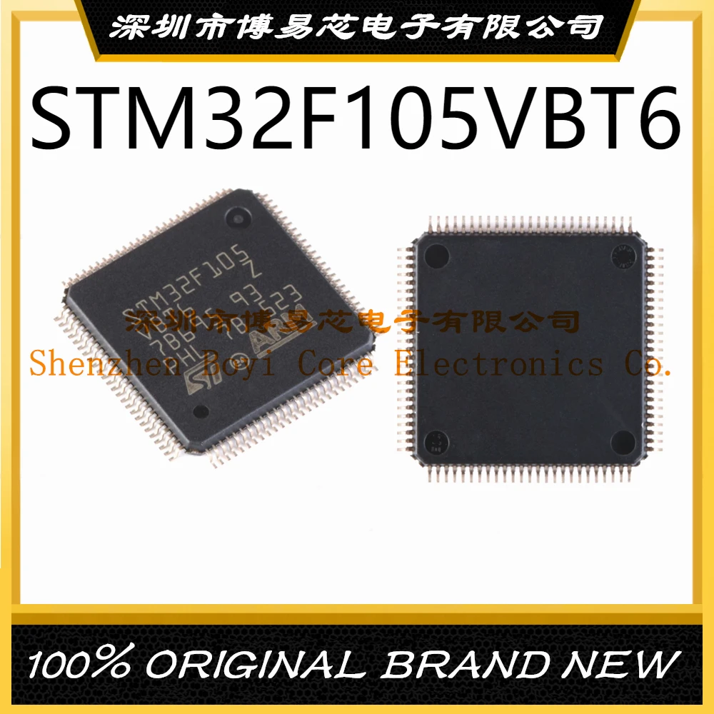 STM32F105VBT6 Package LQFP-100 ARM Cortex-M3 72MHz Flash Memory: 128K@x8bit RAM: 64KB MCU (MCU/MPU/SOC)
STM32F105VBT6 Package LQFP-100 ARM Cortex-M3 72MHz Flash Memory: 128K@x8bit RAM: 64KB MCU (MCU/MPU/SOC)