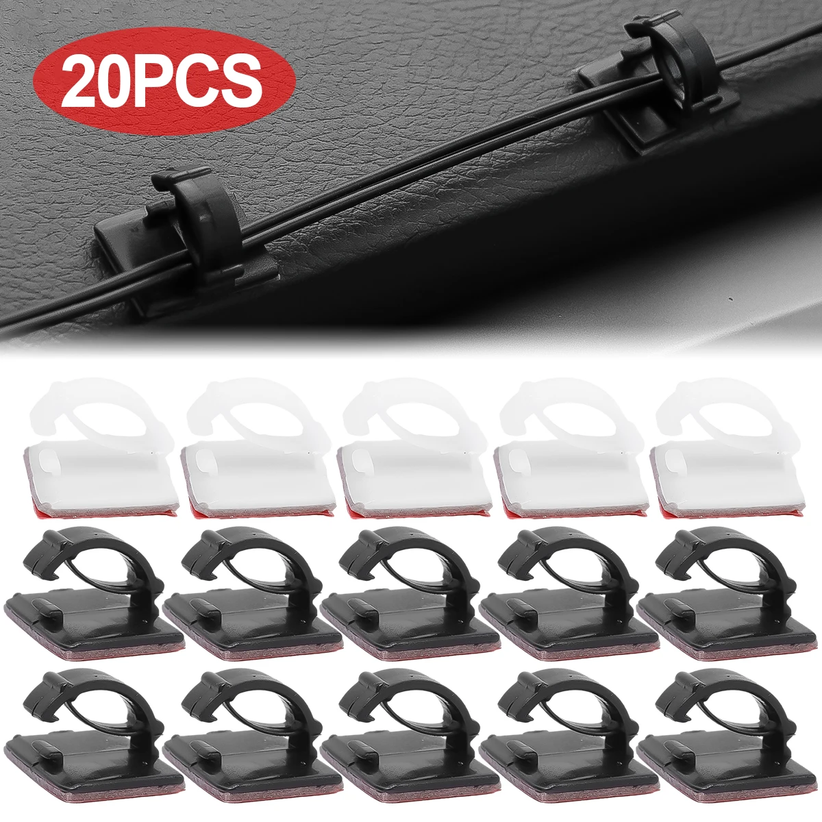 Silicone Cable Winder Clips Desktop Car Self-adhesive Wire Organizer Charger Cord Headphone Line Management Clamp
Silicone Cable Winder Clips Desktop Car Self-adhesive Wire Organizer Charger Cord Headphone Line Management Clamp