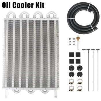 Auto-manual 4/6/8 Row Car Condenser Rear-Differential Cooling System Transmission Radiator Engine Oil Cooler With Rubber Tube