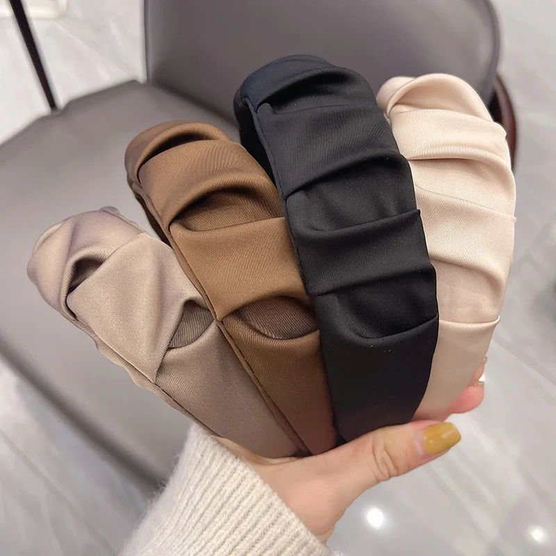 Soft Satin Headband Hair Hoop Does Not Hurt The Hair Fold Wide Hair Band For Women Girls Hair Accessories Hairpin
Soft Satin Headband Hair Hoop Does Not Hurt The Hair Fold Wide Hair Band For Women Girls Hair Accessories Hairpin