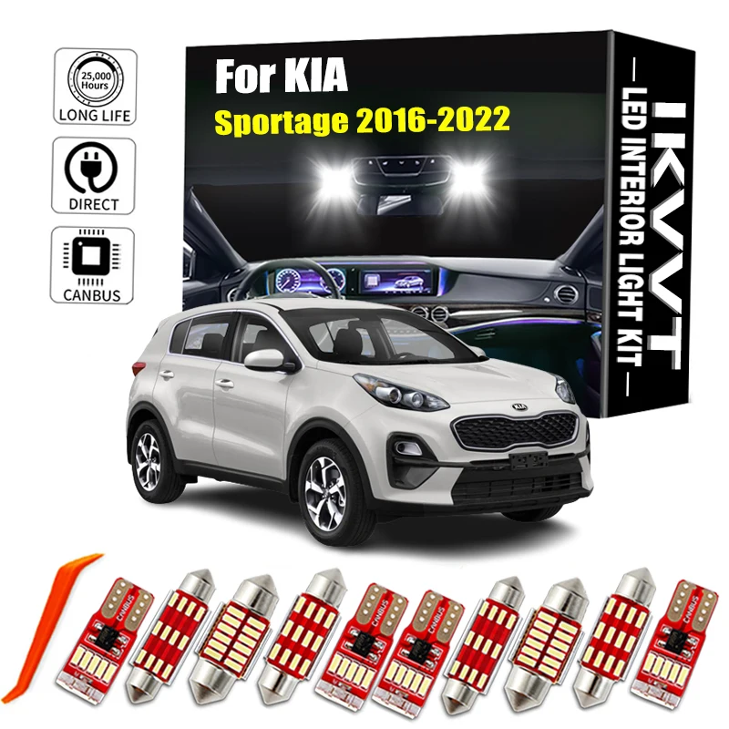 IKVVT 11P для KIA Sportage 2016 2017 2018 2019 2020 2021 2022 светодиодные внутренние купольные карты багажника светильник автомобильные светодиодсветодиодный лампы Canbus без ошибок
IKVVT 11P для KIA Sportage 2016 2017 2018 2019 2020 2021 2022 светодиодные внутренние купольные карты багажника светильник автомобильные светодиодсветодиодный лампы Canbus без ошибок