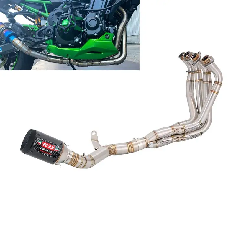 For For Kawasaki Z900 Until 2023 Z900SE 2022 Slip On Motorcycle Exhaust System Front Link Pipe Carbon Fiber 160mm Muffler Baffle
For For Kawasaki Z900 Until 2023 Z900SE 2022 Slip On Motorcycle Exhaust System Front Link Pipe Carbon Fiber 160mm Muffler Baffle