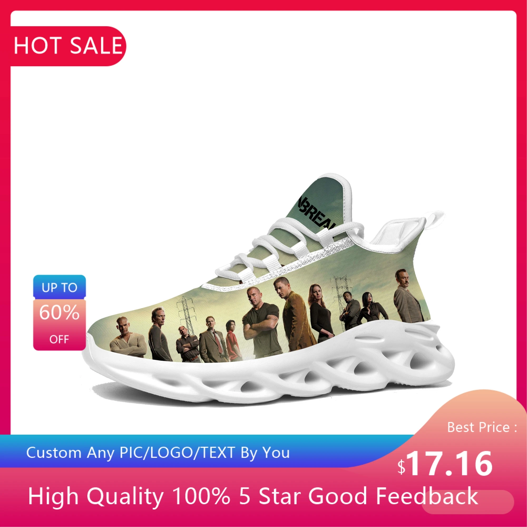 Prison Break Flats Sneakers Mens Womens Sports Running Shoes High Quality Sneaker Lace Up Mesh Footwear custom made Shoe
Prison Break Flats Sneakers Mens Womens Sports Running Shoes High Quality Sneaker Lace Up Mesh Footwear custom made Shoe
