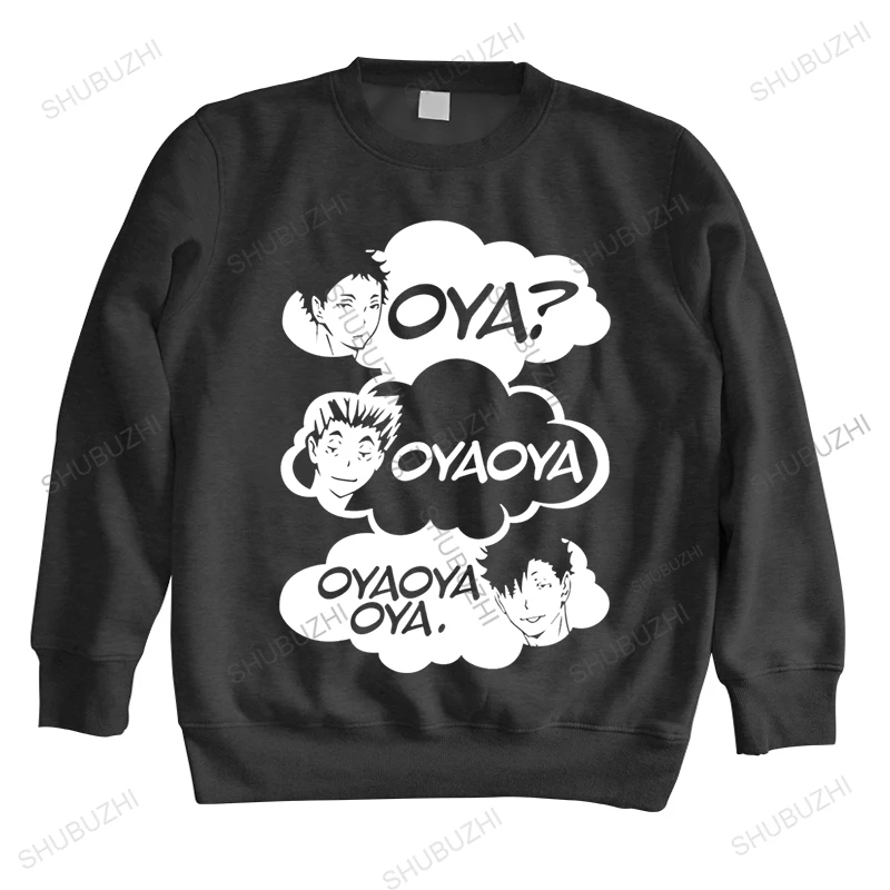 

Oya Oya Oya Haikyuu Men sweatshirts Kuroo Anime hoodie Bokuto Manga Shoyo Volleyball sweatshirt Top long sleeve Cotton Funny