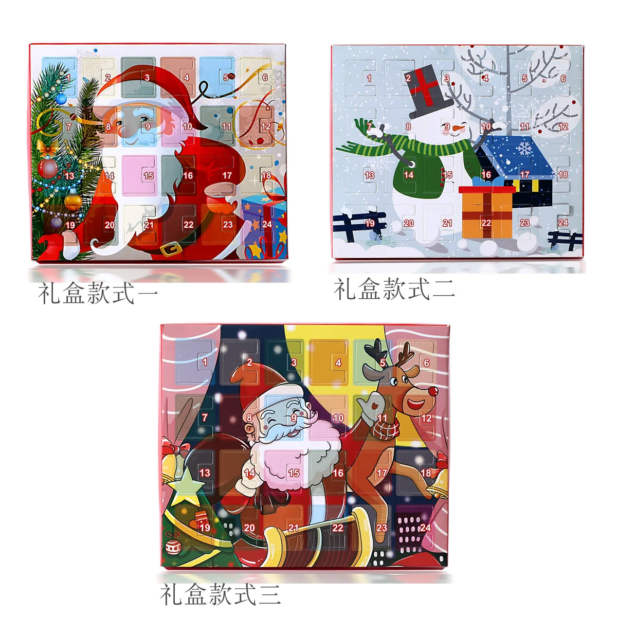 Christmas Countdown Calendar Charm Gift Box Navidad Christmas Advent DIY Jewelry Bracelet For Girls 2024 New Year Gifts Christmas Countdown Calendar Charm Gift Box Navidad Christmas Advent DIY Jewelry Bracelet For Girls 2024 New Year Gifts