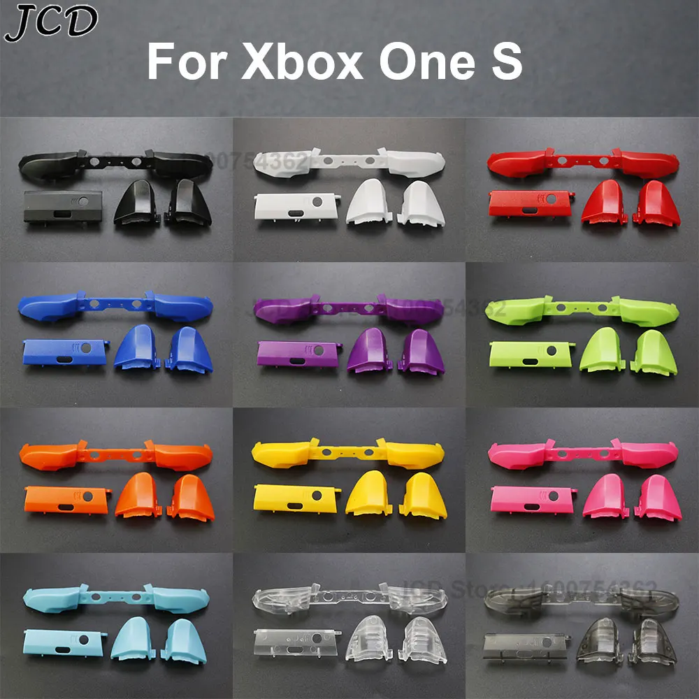 

JCD 1Set LB RB LT RT Triggers Buttons For Xbox One S Slim Console Front Bumper Replacement Repair Part