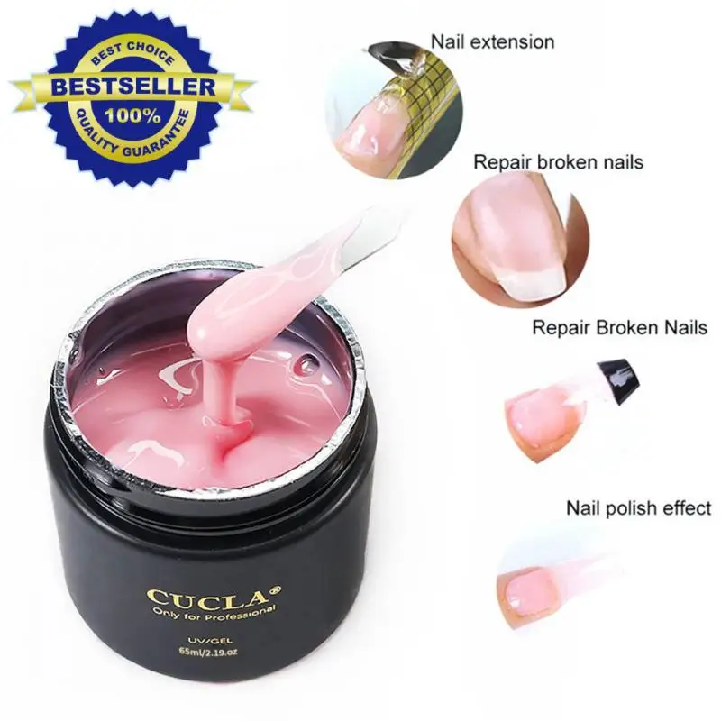 CUCLA Supply 60ml Strong Thin Jelly LED UV Soak Off Cover Pink Clear Nail Art Build Camouflage Nail Gel Extend French Gel
CUCLA Supply 60ml Strong Thin Jelly LED UV Soak Off Cover Pink Clear Nail Art Build Camouflage Nail Gel Extend French Gel