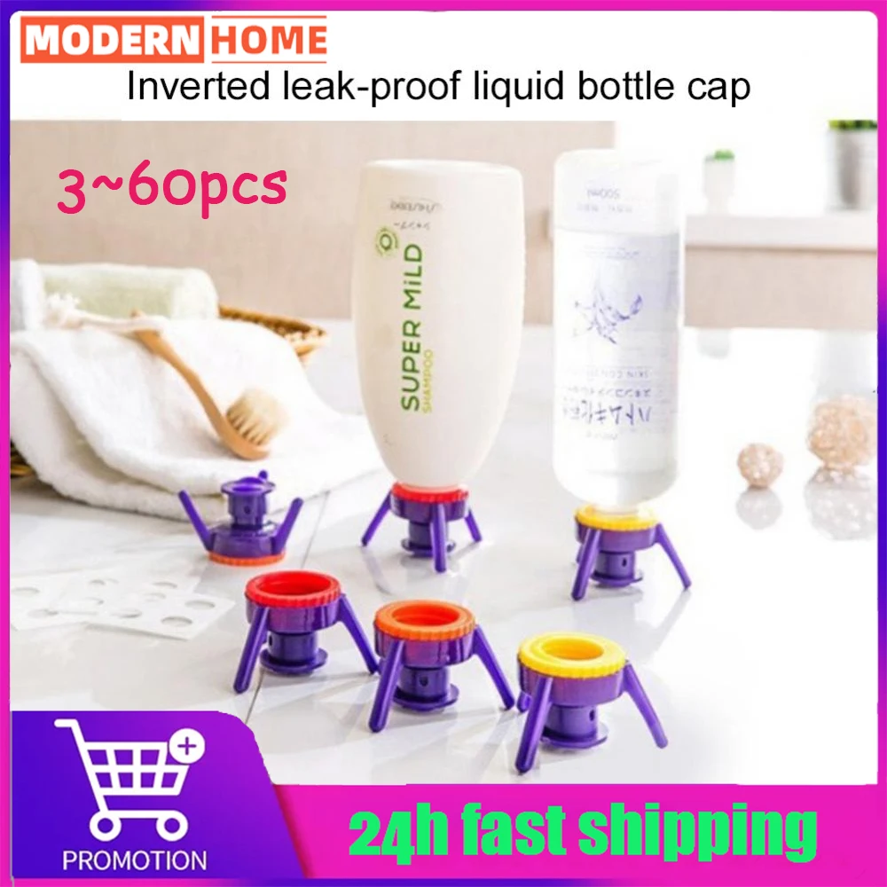 3~60PCS Inverted Bottle Cap Kitchen Seasoning Bottle Stand Kit Plastic Bottle Holder Easy To Pour Liquid Lid Household Tools
3~60PCS Inverted Bottle Cap Kitchen Seasoning Bottle Stand Kit Plastic Bottle Holder Easy To Pour Liquid Lid Household Tools