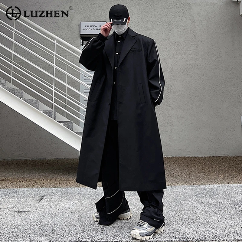 LUZHEN High Quality Street Design Original Long Trench Coat Men's Overcoat Suit 2023 Autumn Winter Male Stylish Clothing Bbff91
LUZHEN High Quality Street Design Original Long Trench Coat Men's Overcoat Suit 2023 Autumn Winter Male Stylish Clothing Bbff91