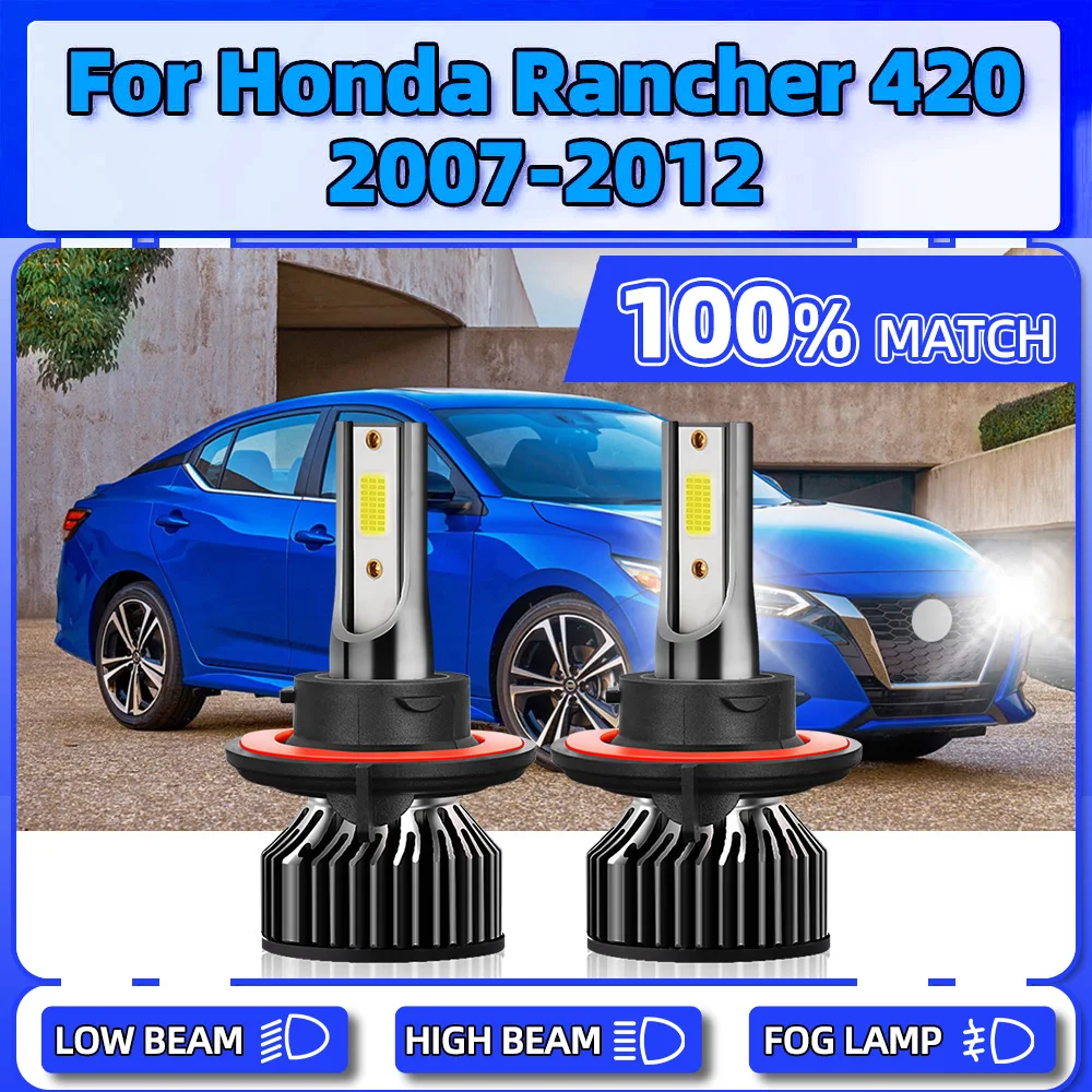 2Pcs CSP Chips LED Headlight Bulbs 20000LM 120W Turbo Auto Lamps 12V 6000K For Honda Rancher 420 2007 2008 2009 2010 2011 2012
2Pcs CSP Chips LED Headlight Bulbs 20000LM 120W Turbo Auto Lamps 12V 6000K For Honda Rancher 420 2007 2008 2009 2010 2011 2012