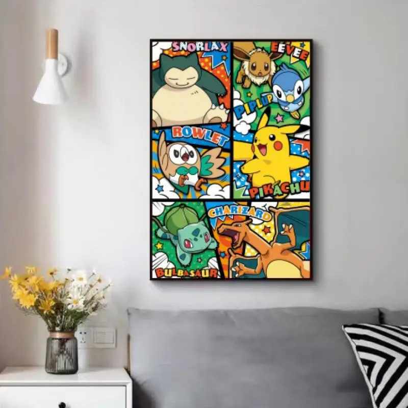 Canvas Poster Wall Art Home Decor Pokemon Pikachu Comics Cartoon Characters Pictures Friends Gifts Modern Living Room
Canvas Poster Wall Art Home Decor Pokemon Pikachu Comics Cartoon Characters Pictures Friends Gifts Modern Living Room