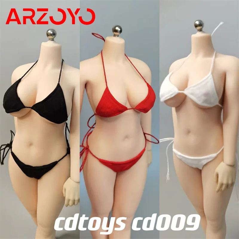 

Cdtoys Cd009 1/6 Scale Female Sexy Strap Bikini Bra Underpants Swimsuit Model Fit 12-inch Tbl Jiaou Soldier Action Figure Body