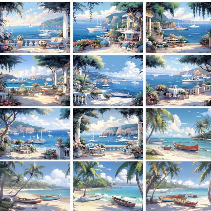 GATYZTORY Frame Coastal DIY Painting By Numbers Kit Landscape Acrylic Paint By Numbers On Canvas Handpainted Oil Painting Gift
GATYZTORY Frame Coastal DIY Painting By Numbers Kit Landscape Acrylic Paint By Numbers On Canvas Handpainted Oil Painting Gift