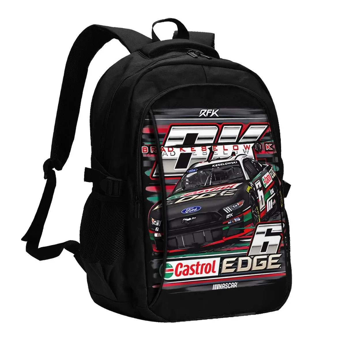 Brad Keselowski 6 Travel Laptop Backpack, Business Water Resistant Laptop Backpack with USB Charging Port, College Bag 
Brad Keselowski 6 Travel Laptop Backpack, Business Water Resistant Laptop Backpack with USB Charging Port, College Bag