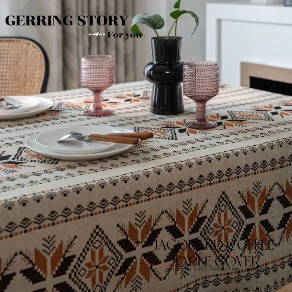 Gerring American Table Cloth For Party Events Jacquard Coffee Table Cover Thick Tablecloth Christmas Decorations For Home
Gerring American Table Cloth For Party Events Jacquard Coffee Table Cover Thick Tablecloth Christmas Decorations For Home