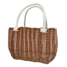 Women Beach Basket Hand Vegetable Basket Decorative Woven Basket Flower Arrangement Basket Imitating Rattan Picnic Bag
Women Beach Basket Hand Vegetable Basket Decorative Woven Basket Flower Arrangement Basket Imitating Rattan Picnic Bag