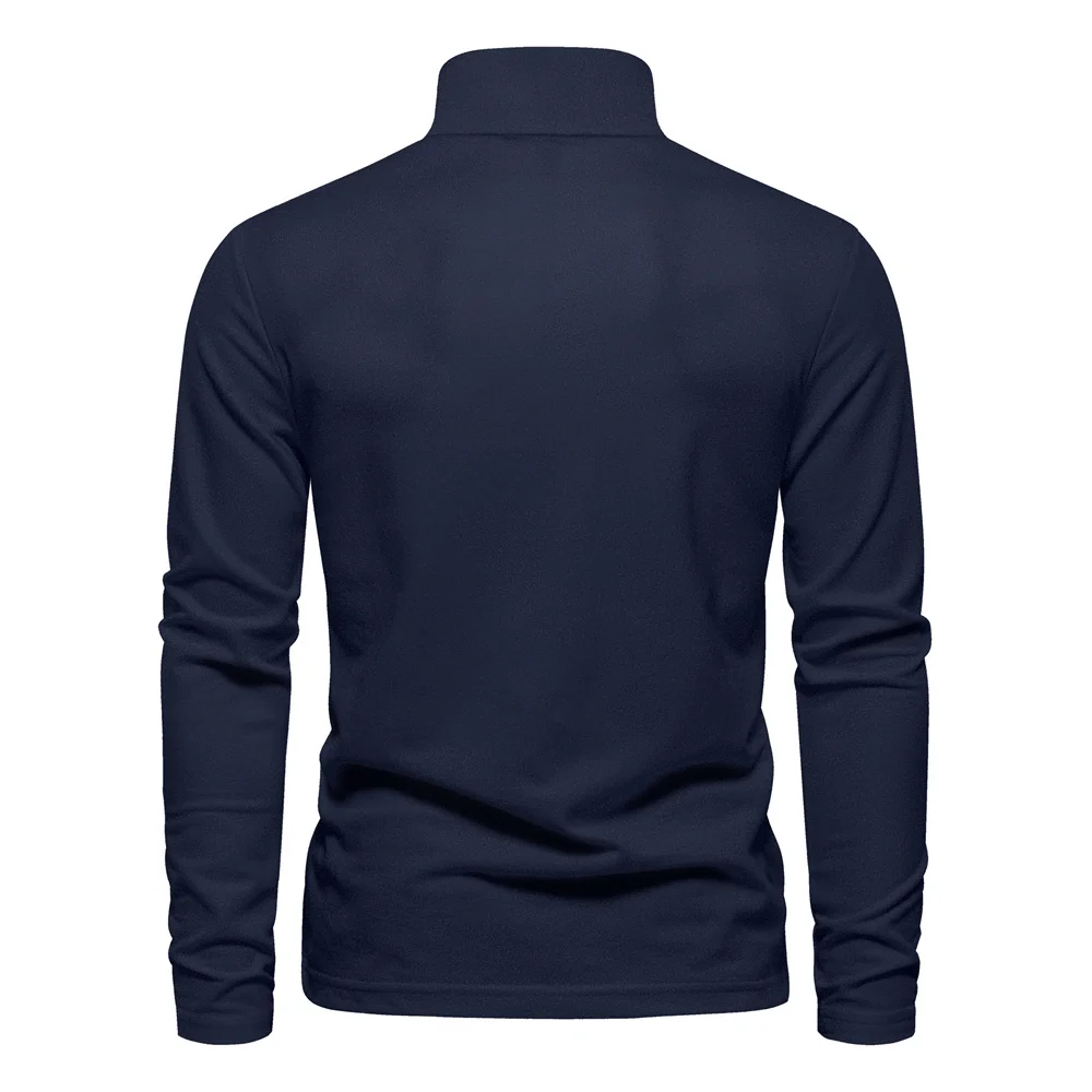 AIOPESON 2023 New Men's Deer Embroidery Polo Shirts Solid Color Long Sleeve Social Business Male 105 S05f6a031e75a4257aecec08271e50923q