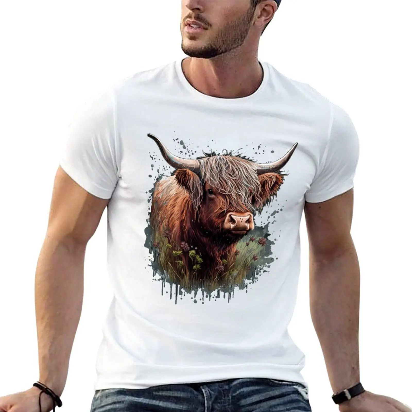 Highland Cow in a splash T-Shirt kawaii clothes plain blacks Aesthetic clothing mens clothes
Highland Cow in a splash T-Shirt kawaii clothes plain blacks Aesthetic clothing mens clothes