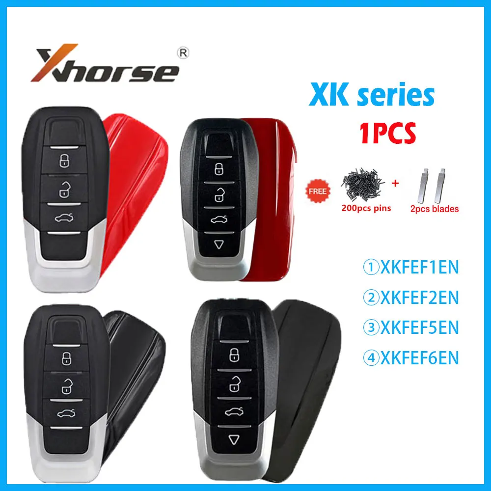 

1PCS Xhorse VVDI Wire Universal Remote Key XKFEF1EN XKFEF2EN XKFEF5EN XKFEF6EN Car Remote Key for VVDI2 VVDI MINI Key Tool MAX