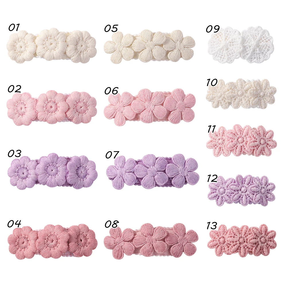 

60pc/lot 1.5” Floral Snaps Hair Clips for Women Kids Girls Snap Hair Pins Embroidery Hairpins Baby Girl Daisy Flower Barrettes