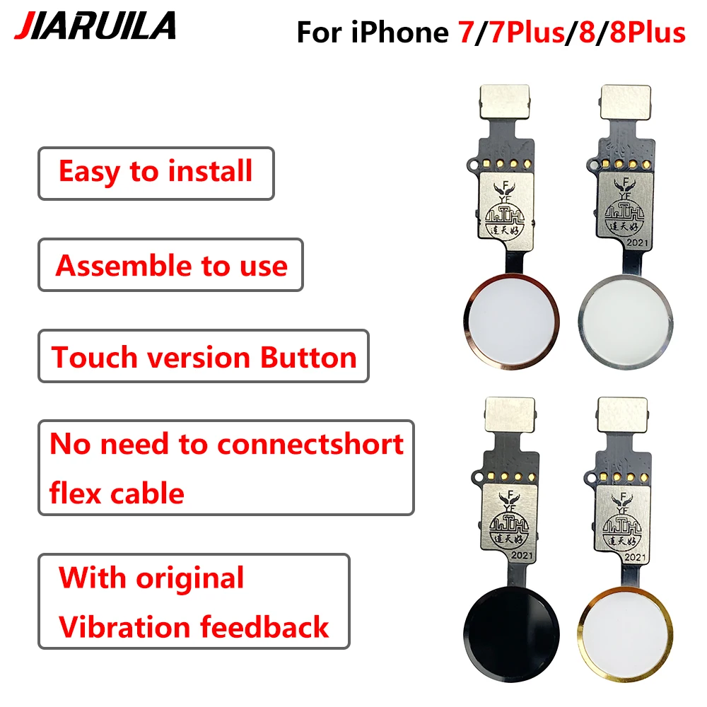

20Pcs Universal Back Return Function For iPhone 7 7G 8 8G Plus Home Button Flex Cable No Touch ID