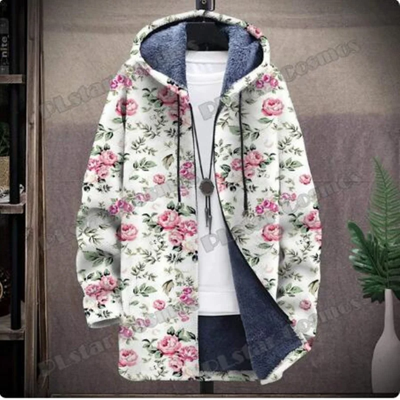 Fashion men's hooded jacket with floral and hummingbird pattern 3D printed jacket Winter casual thick insulated hooded jacket
Fashion men's hooded jacket with floral and hummingbird pattern 3D printed jacket Winter casual thick insulated hooded jacket