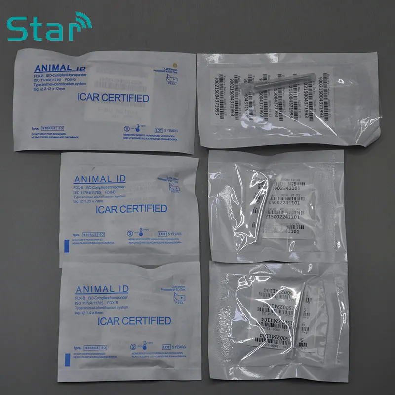 

Recycle Plastic Injector 1.4x8mm Separated Needle Microchip Syringe Chip FDX-B Pet ID Tag 134.2KHz Animal Injector Matching