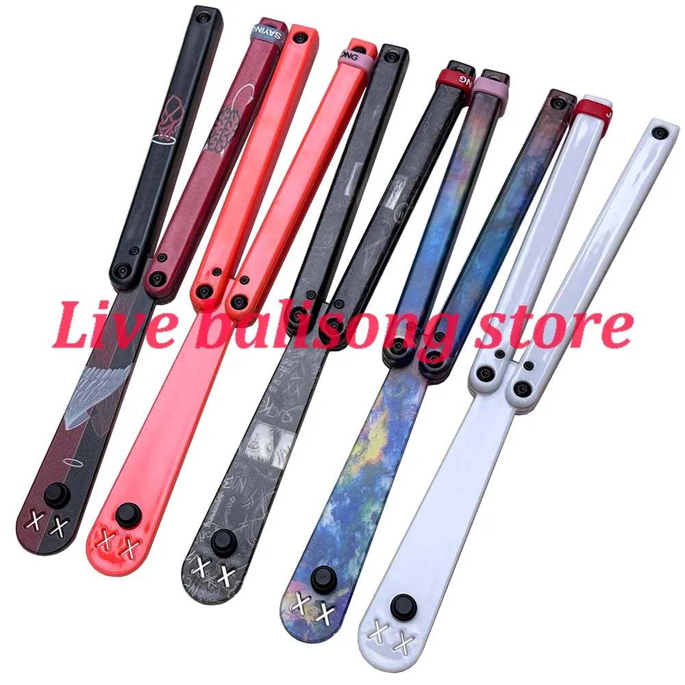 

TOUCH TIMES Balisong Trainer Plastic Butterfly Knife Safety Training Flipping 60g Weight（very Light）