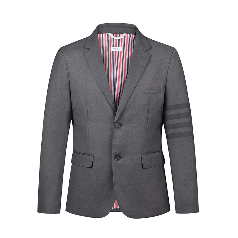 

Lin3202- Business slim professional formal wear Korean version gray casual suit man