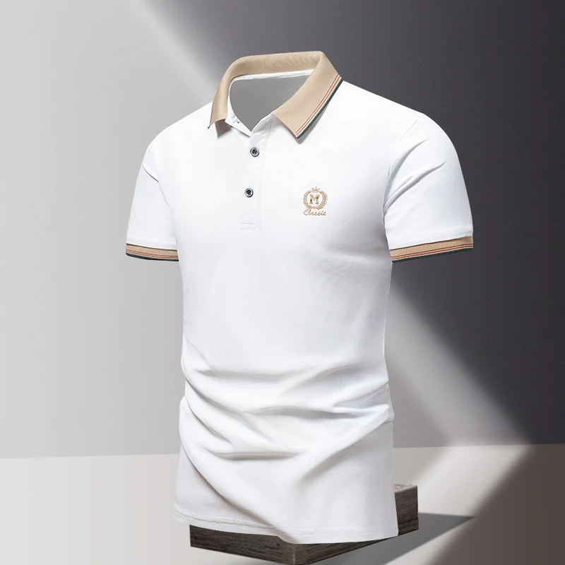 American Retro Contrasting Colors Polo Shirts Fashion Embroidery Summer Short Sleeve Men's Clothing Business Casual T-shirts New
American Retro Contrasting Colors Polo Shirts Fashion Embroidery Summer Short Sleeve Men's Clothing Business Casual T-shirts New