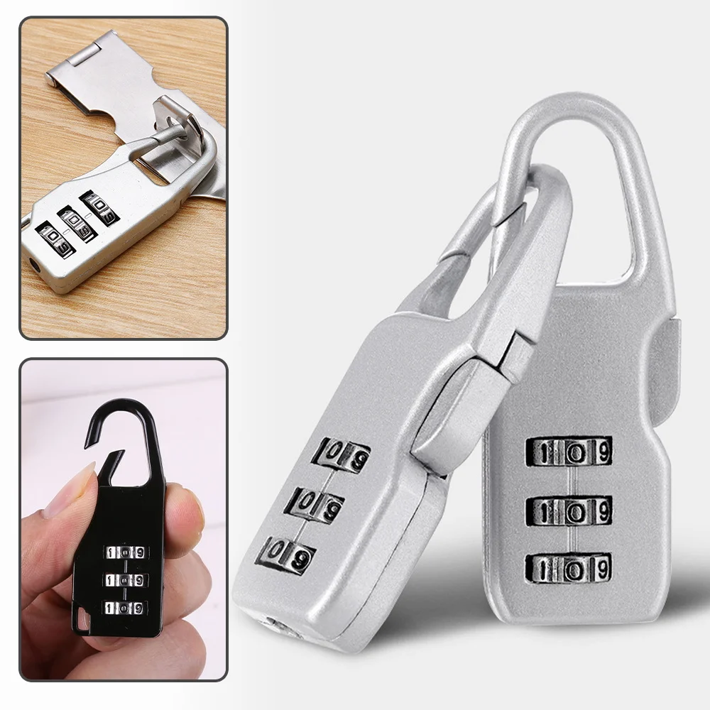 

Combination Lock Can Reset 4-digit Combination Outdoor School Portable Password Lock Vertical Luggage Metal Security Anti-theft