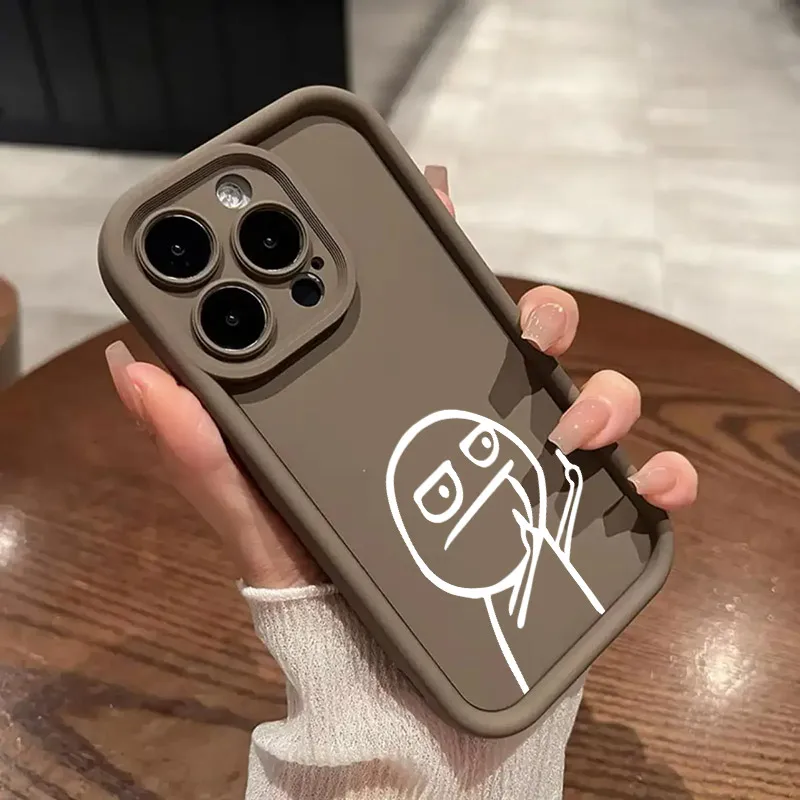 Funny Middle Finger Cute Man Matchman Soft TPU Case For iPhone 16 15 11 13 14 12 Pro Max 15 Plus Mini 16Pro Silicone Phone Cover Funny Middle Finger Cute Man Matchman Soft TPU Case For iPhone 16 15 11 13 14 12 Pro Max 15 Plus Mini 16Pro Silicone Phone Cover